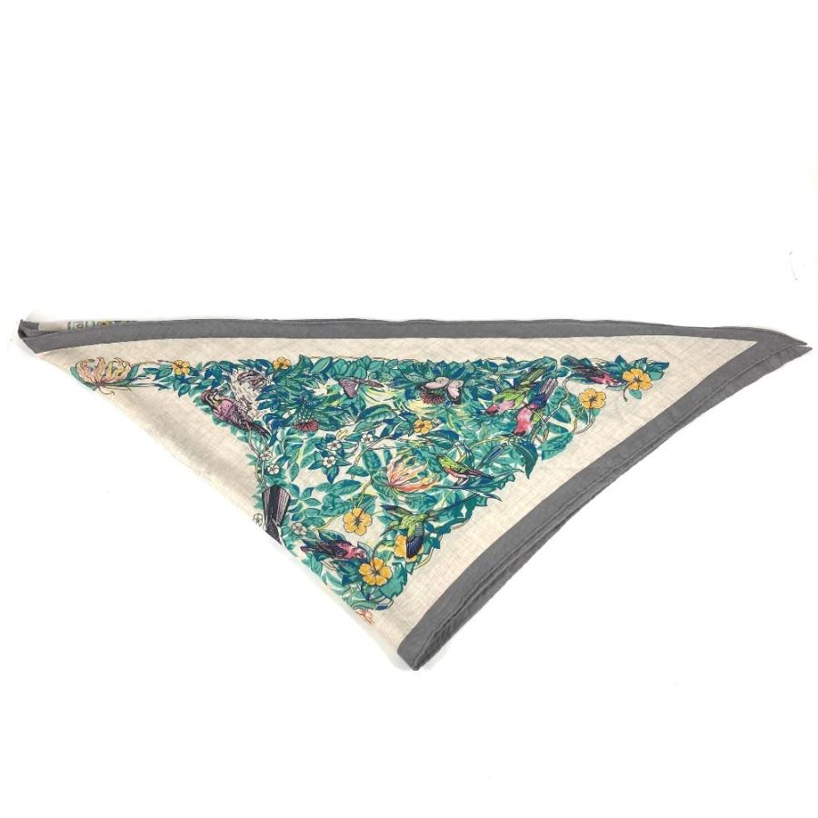 HERMES エルメス トライアングル ジェアン 140 トライアングルジェアン 140 ショール ストール 大判 三角 ジャングルラブ スカーフ【中古】 | HERMES | 06