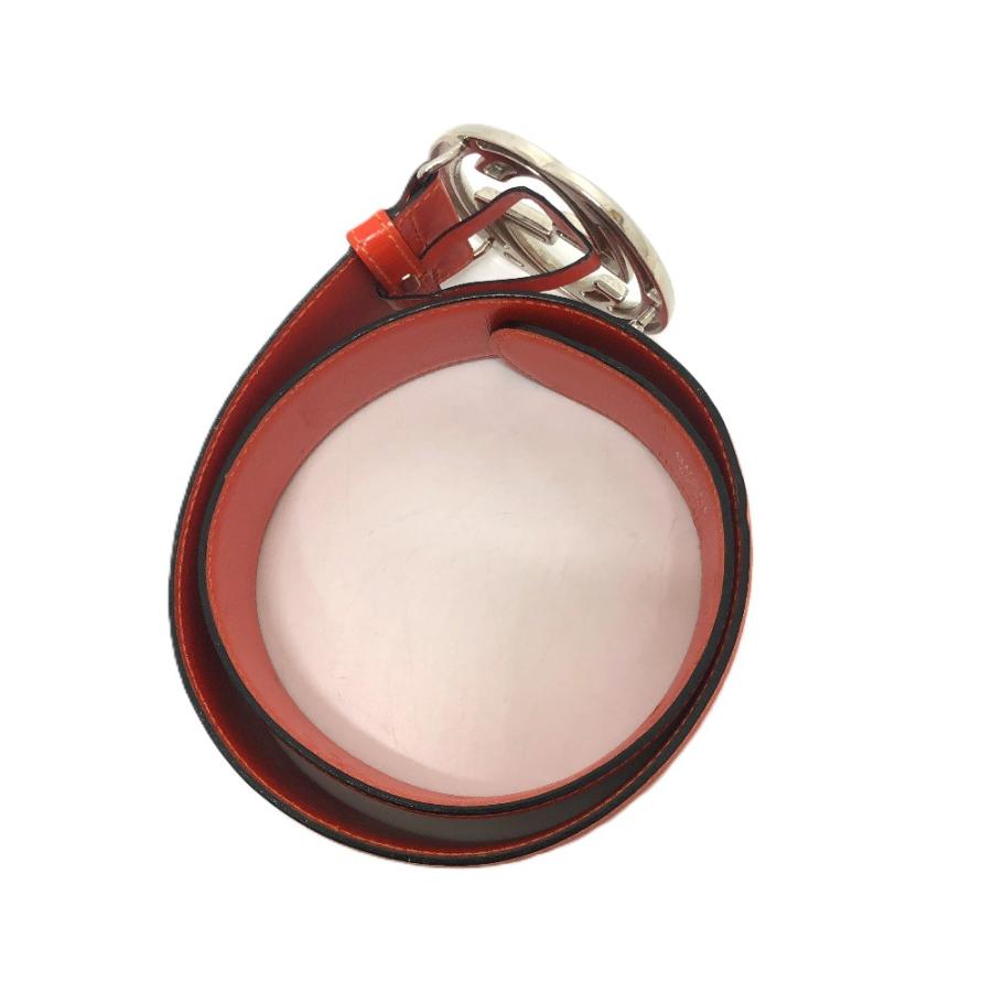 GUCCI グッチ 032 194 0979 GG ロゴ ファッション小物 ベルト ウエストベルト ベルト オレンジ レディース【中古】 | GUCCI | 03