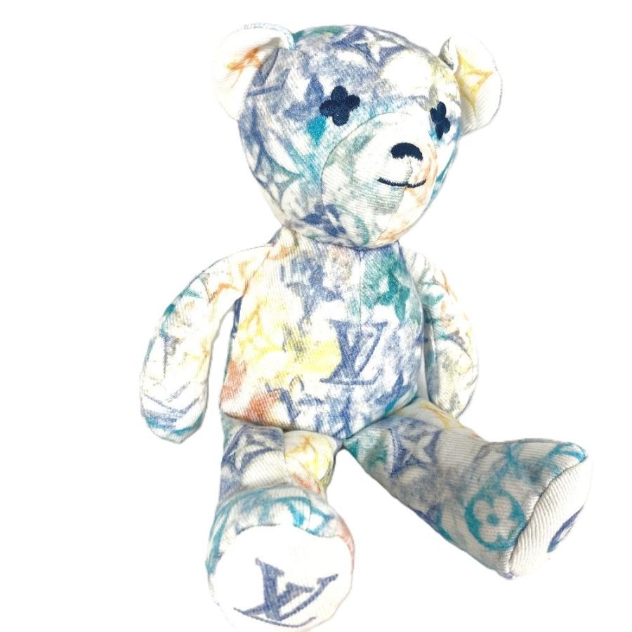美品 LOUIS VUITTON ルイヴィトン GI0502 ドゥドゥ・ルイ ドゥドゥルイ  オブジェ  テディベア モノグラムパステル ぬいぐるみ【中古】 | LOUIS VUITTON | 01
