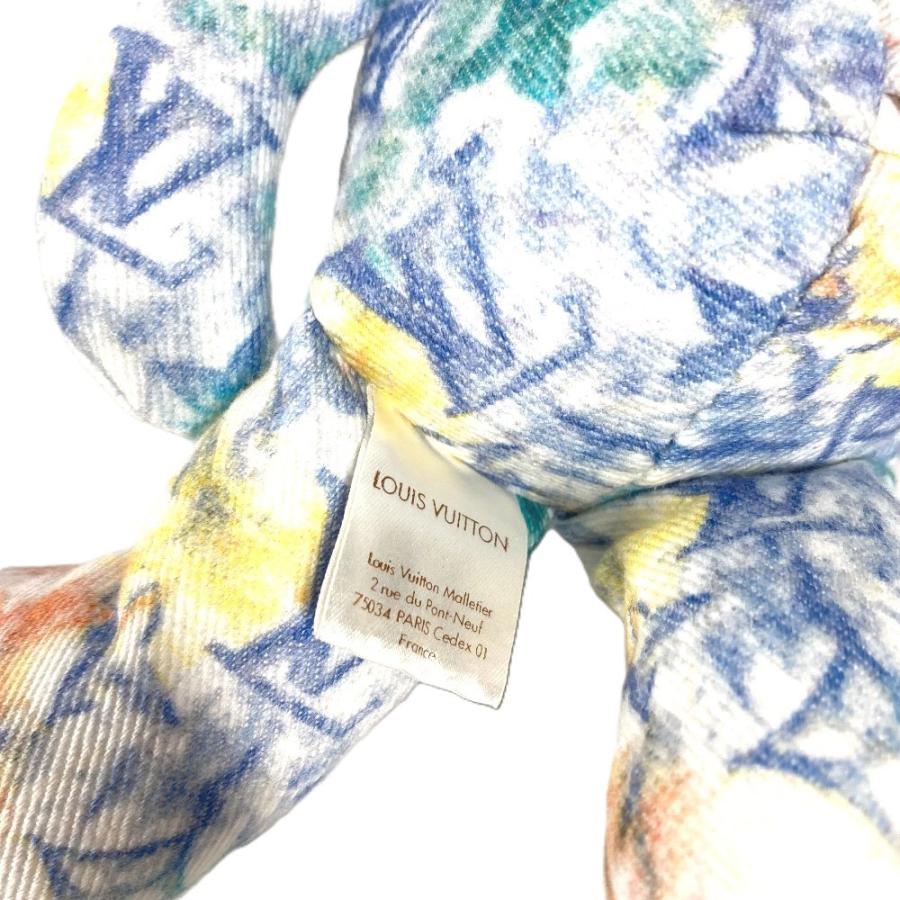 美品 LOUIS VUITTON ルイヴィトン GI0502 ドゥドゥ・ルイ ドゥドゥルイ  オブジェ  テディベア モノグラムパステル ぬいぐるみ【中古】 | LOUIS VUITTON | 03