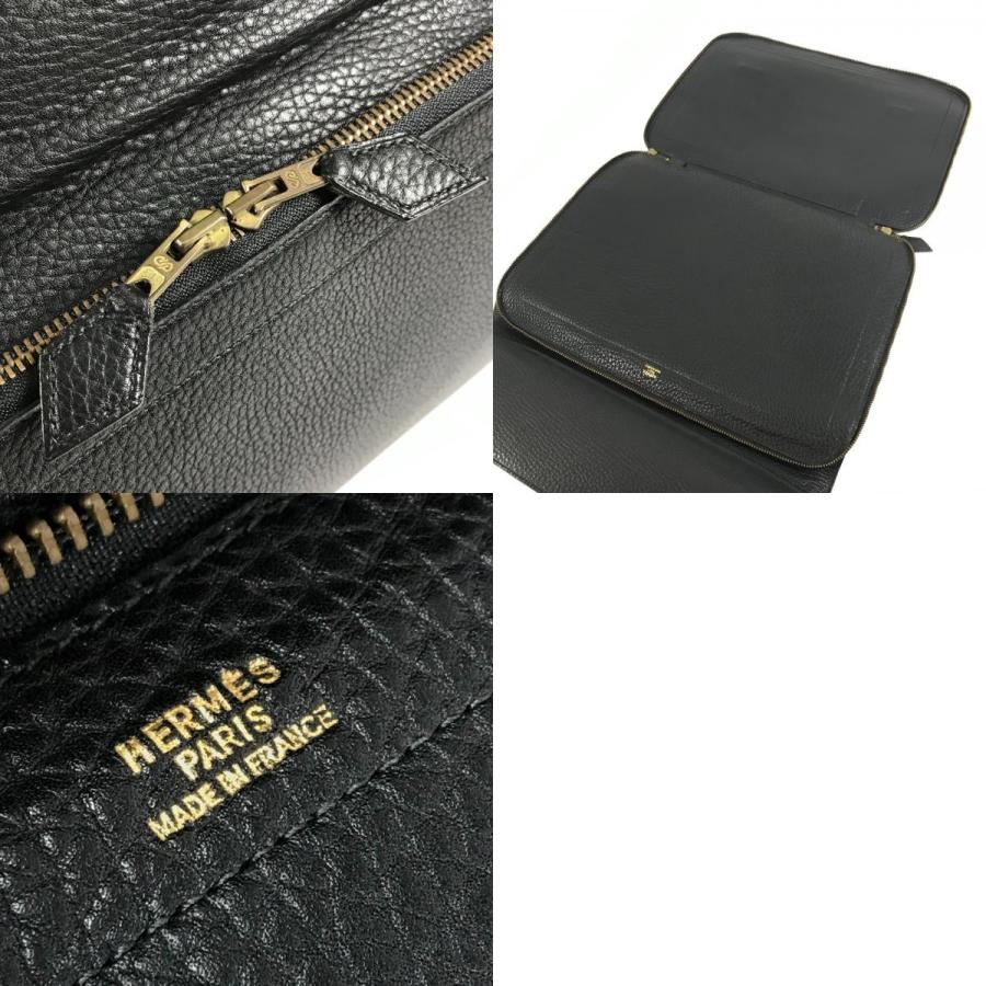 HERMES エルメス セルヴィエット カバン トートバッグ 書類バッグ  ハンドバッグ ヴィンテージ ビジネスバッグ ブラック 【中古】 | HERMES | 09