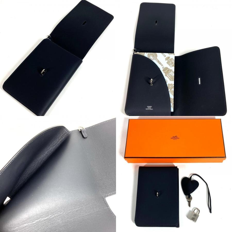 HERMES エルメス カルネ シークレット ノート メモ帳 ステーショナリー ケース  ハート ノートカバー アルドワーズ ブラック ユニセックス【中古】 | HERMES | 08