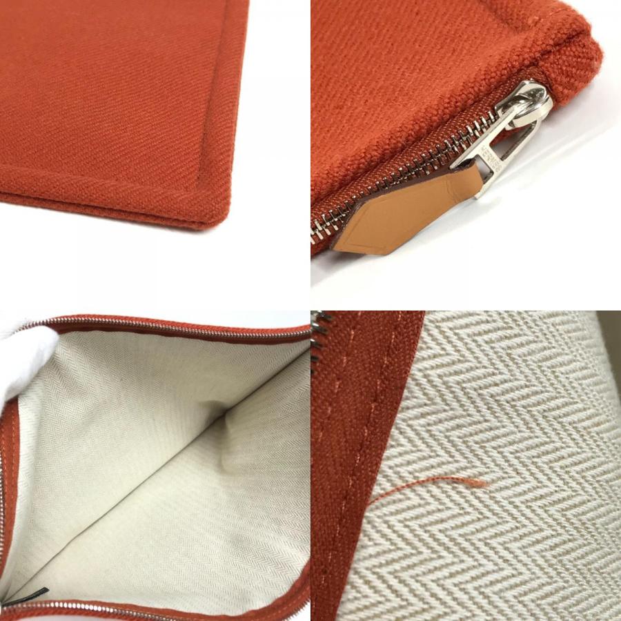 HERMES（エルメス） 未使用 フラットポーチ Hナッテ GM クラッチバッグ 
