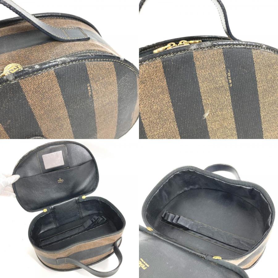 FENDI（フェンディ） ペカン ロゴ カバン バニティバッグ 鏡 ミラー 