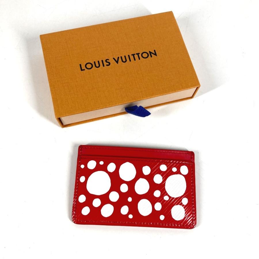 ルイヴィトン LOUIS VUITTON ポルトカルトサーンプル M81819 エピ LV×KY 草間彌生 パスケース 名刺入れ カードケース エピレザー レッド LOUIS VUITTON（ルイ・ヴィトン） M81819 ポルトカルトサーンプル パス