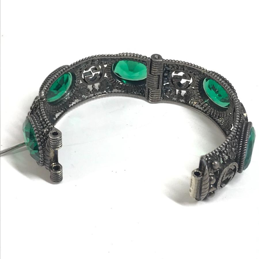 GUCCI グッチ インターロッキングG ストーン ビジュー ブレスレット  アクセサリー ジュエリー フラワー バングル  バングル 【中古】 | GUCCI | 08