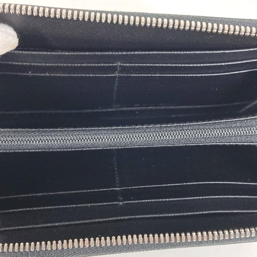 Salvatore Ferragamo サルヴァトーレフェラガモ ガンチーニ ロゴ ロングウォレット ラウンドファスナー  長財布 ブラック【中古】 |  | 07