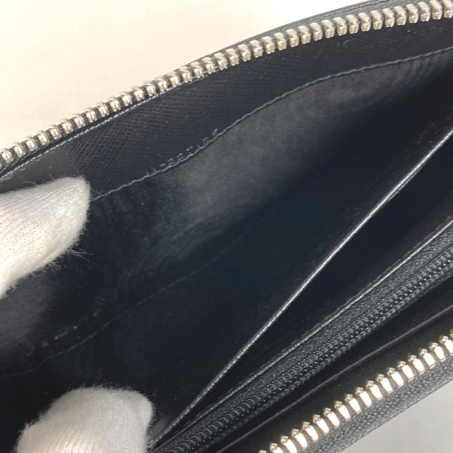 Salvatore Ferragamo サルヴァトーレフェラガモ ガンチーニ ロゴ ロングウォレット ラウンドファスナー  長財布 ブラック【中古】 |  | 08