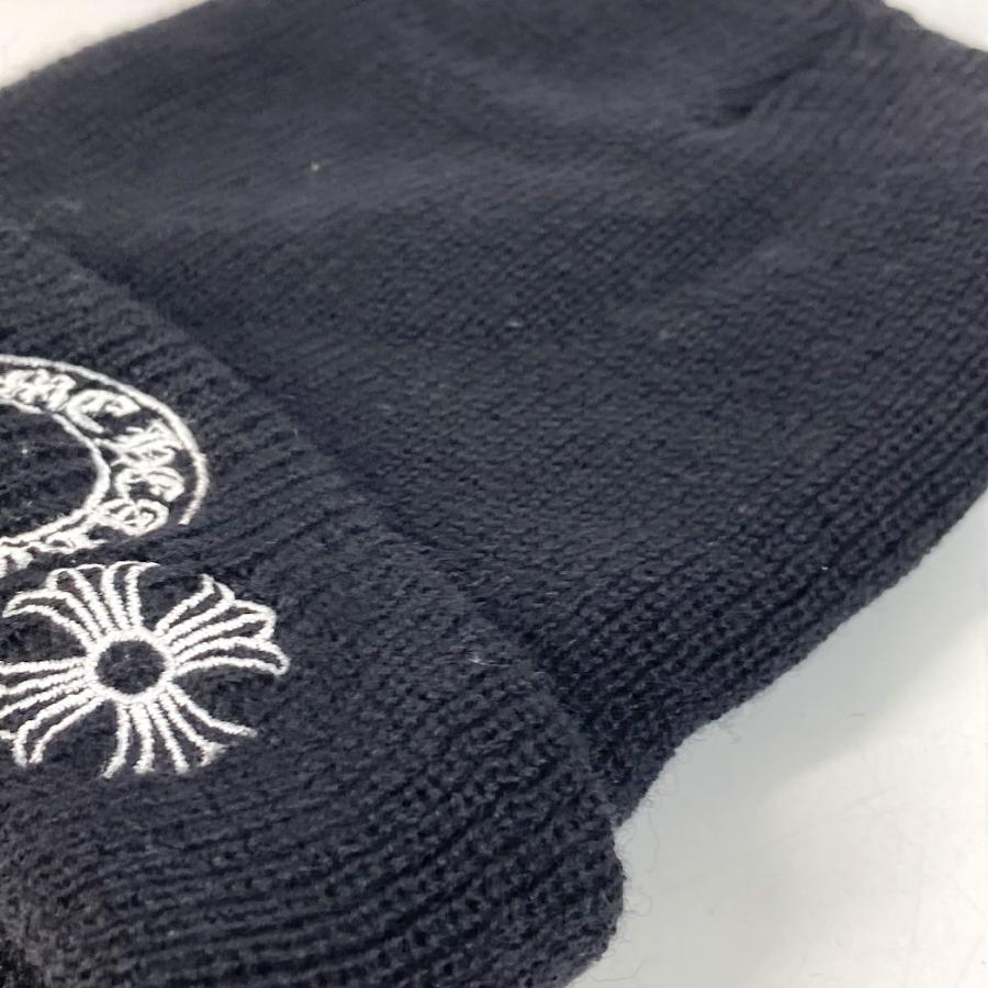 CHROME HEARTS クロムハーツ ホースシュー ロゴ ビーニー 帽子 ニット帽 ニットキャップ ニット帽 ブラック ユニセックス【中古】 |  | 02