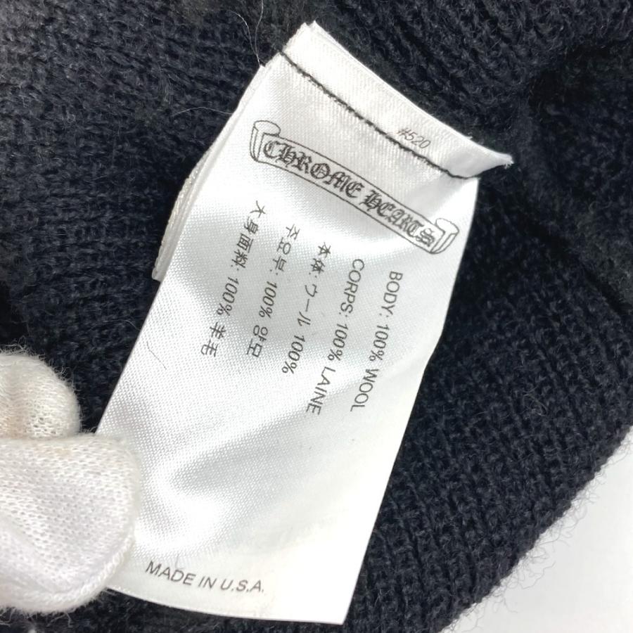 CHROME HEARTS クロムハーツ ホースシュー ロゴ ビーニー 帽子 ニット帽 ニットキャップ ニット帽 ブラック ユニセックス【中古】 |  | 06