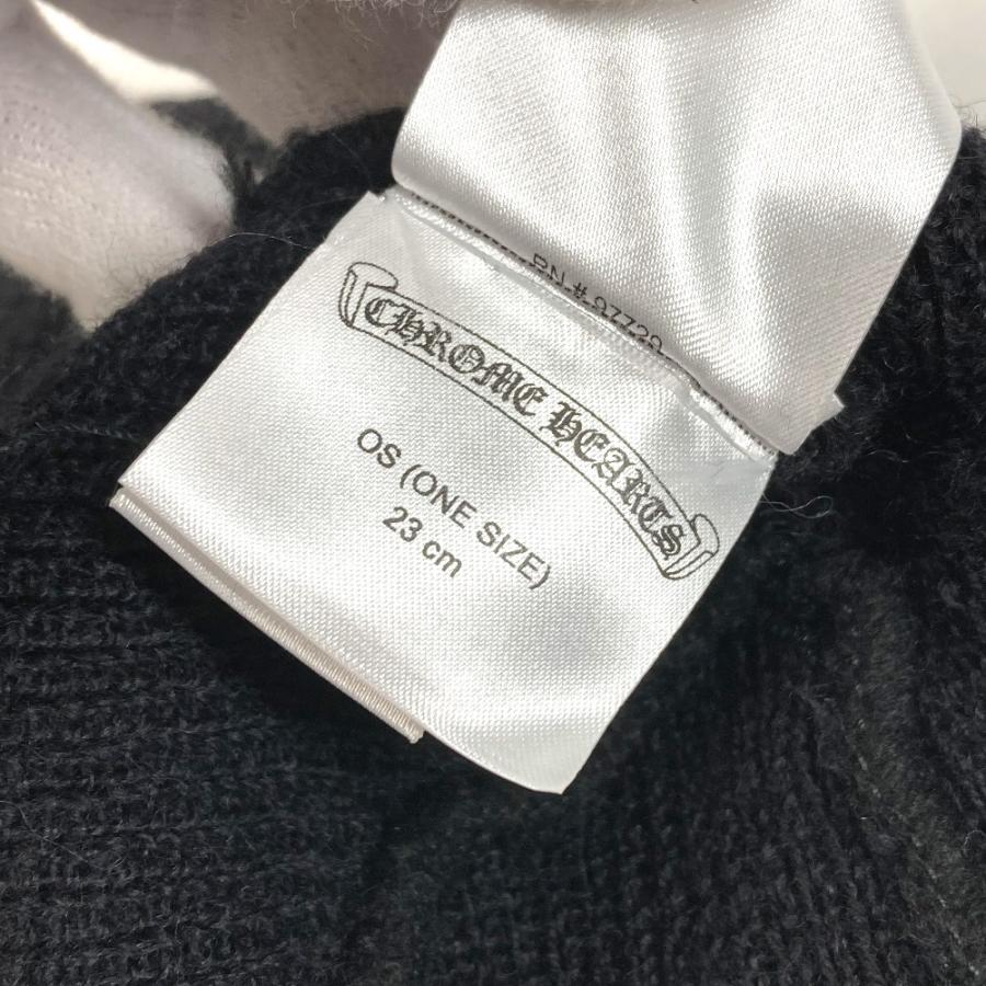 CHROME HEARTS クロムハーツ ホースシュー ロゴ ビーニー 帽子 ニット帽 ニットキャップ ニット帽 ブラック ユニセックス【中古】 |  | 07