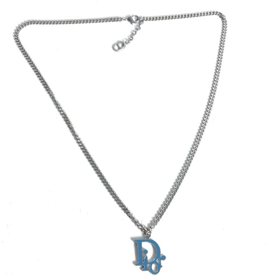 Dior ディオール CDロゴ アクセサリー ジュエリー チェーンネックレス ネックレス シルバー ユニセックス【中古】 |  | 02