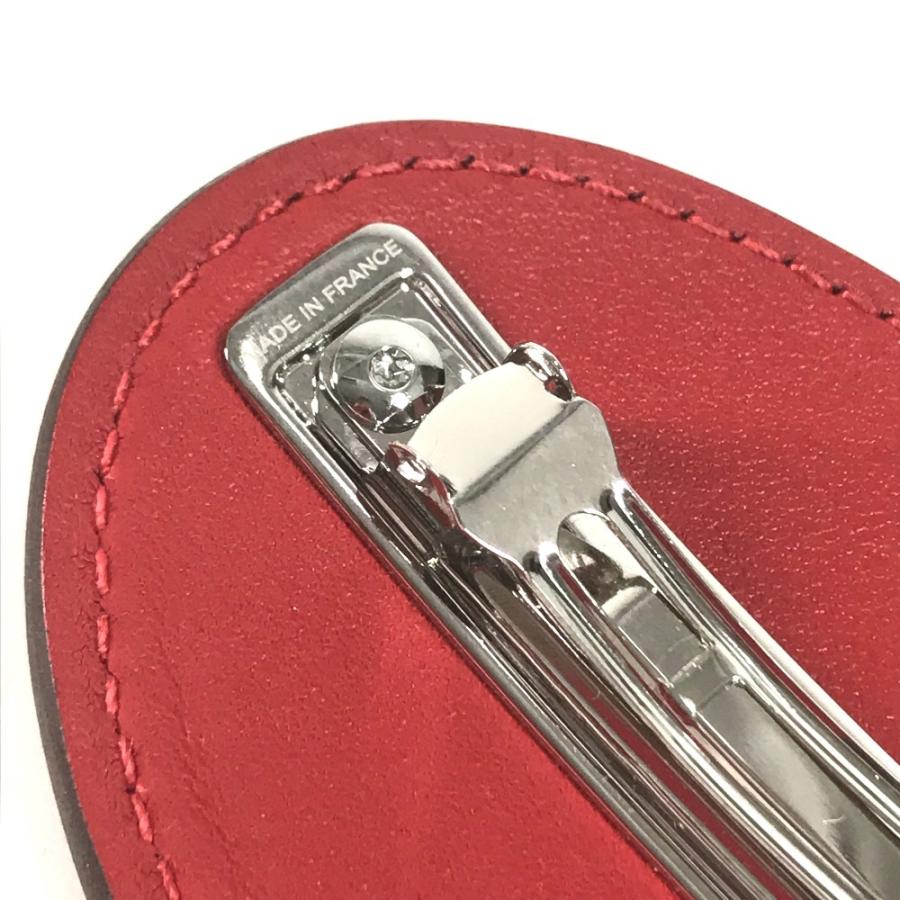 美品 HERMES エルメス エブリン バレッタ PM   アクセサリー ヘアアクセサリー バレッタ ルージュラデユー  レッド【中古】 | HERMES | 07