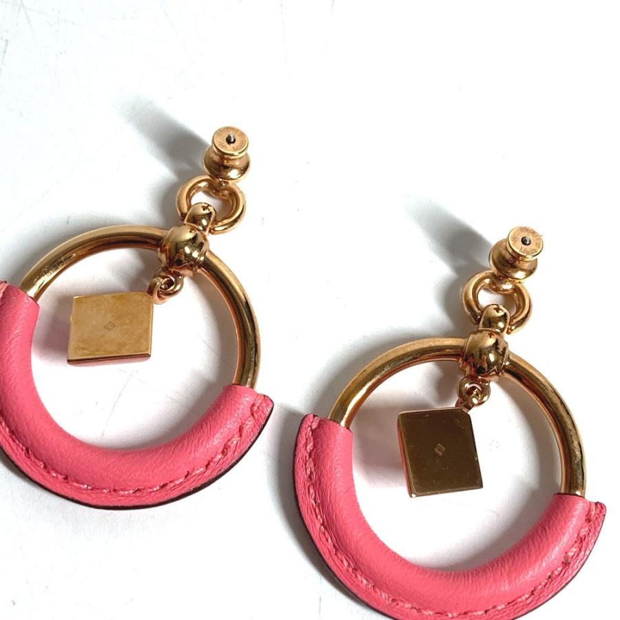 HERMES エルメス ループ メドール ピアス PM  アクセサリー ジュエリー ピアス ピンク ユニセックス【中古】 | HERMES | 05