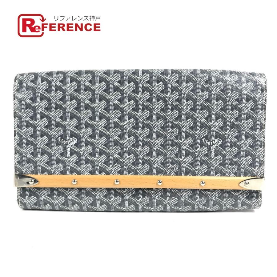 新品同様 GOYARD ゴヤール モンテカルロ カバン フラップ ポーチ クラッチバッグ グレー系 ユニセックス【中古】 | GOYARD
