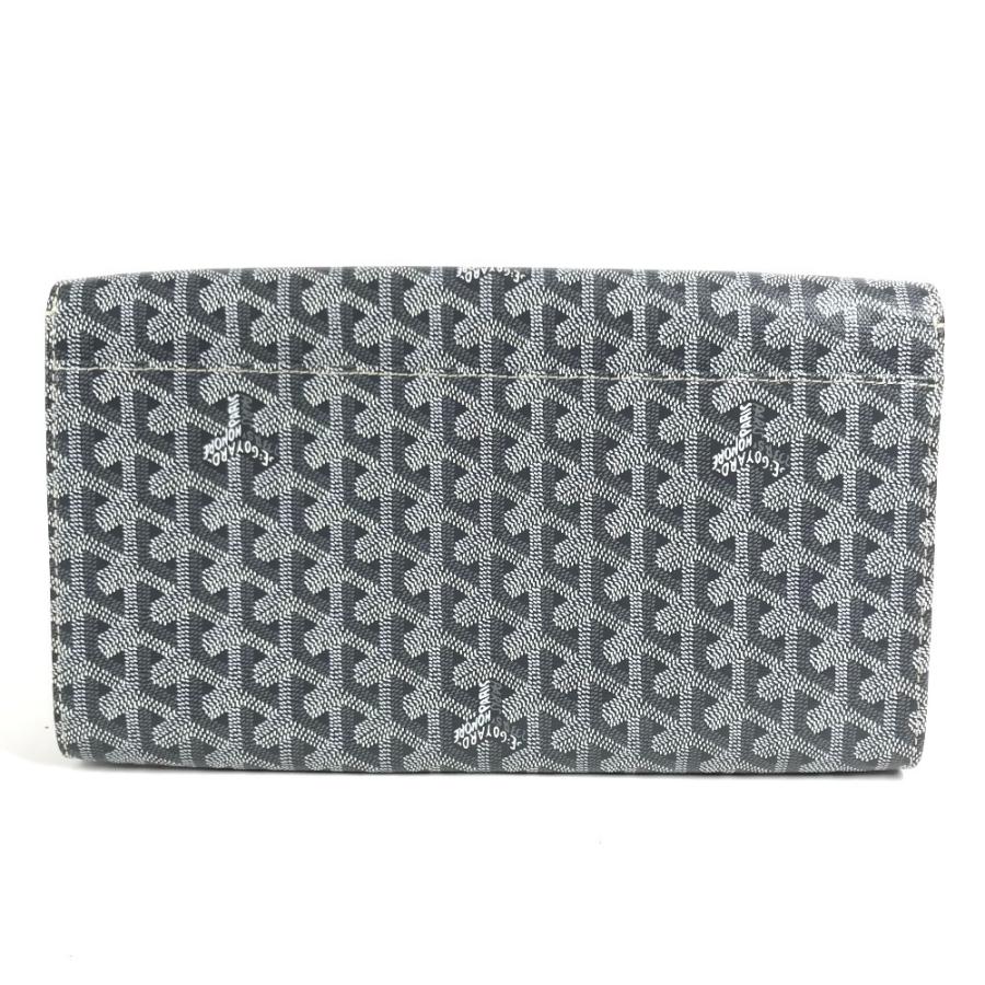 新品同様 GOYARD ゴヤール モンテカルロ カバン フラップ ポーチ クラッチバッグ グレー系 ユニセックス【中古】 | GOYARD | 01