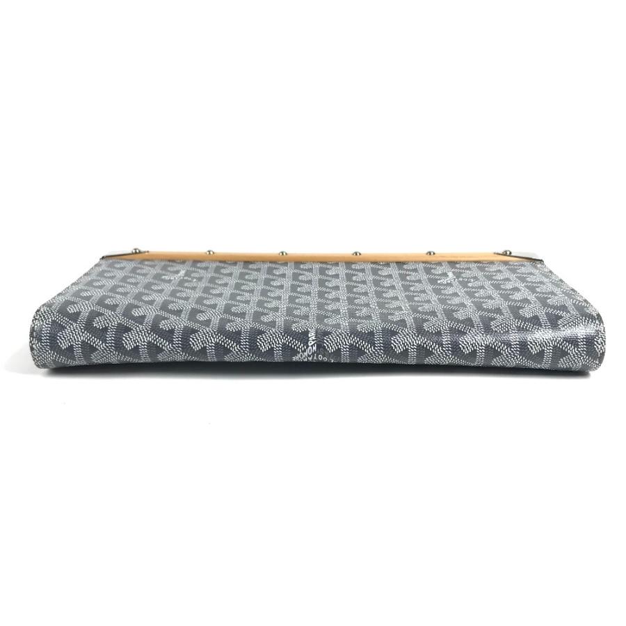 新品同様 GOYARD ゴヤール モンテカルロ カバン フラップ ポーチ クラッチバッグ グレー系 ユニセックス【中古】 | GOYARD | 05