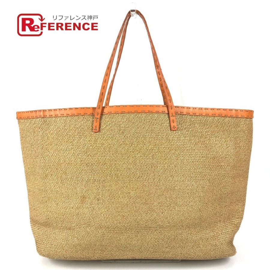 FENDI フェンディ セレリア ロゴ  鞄 トートバッグ 肩掛け ショルダーバッグ ベージュ ユニセックス【中古】 | FENDI