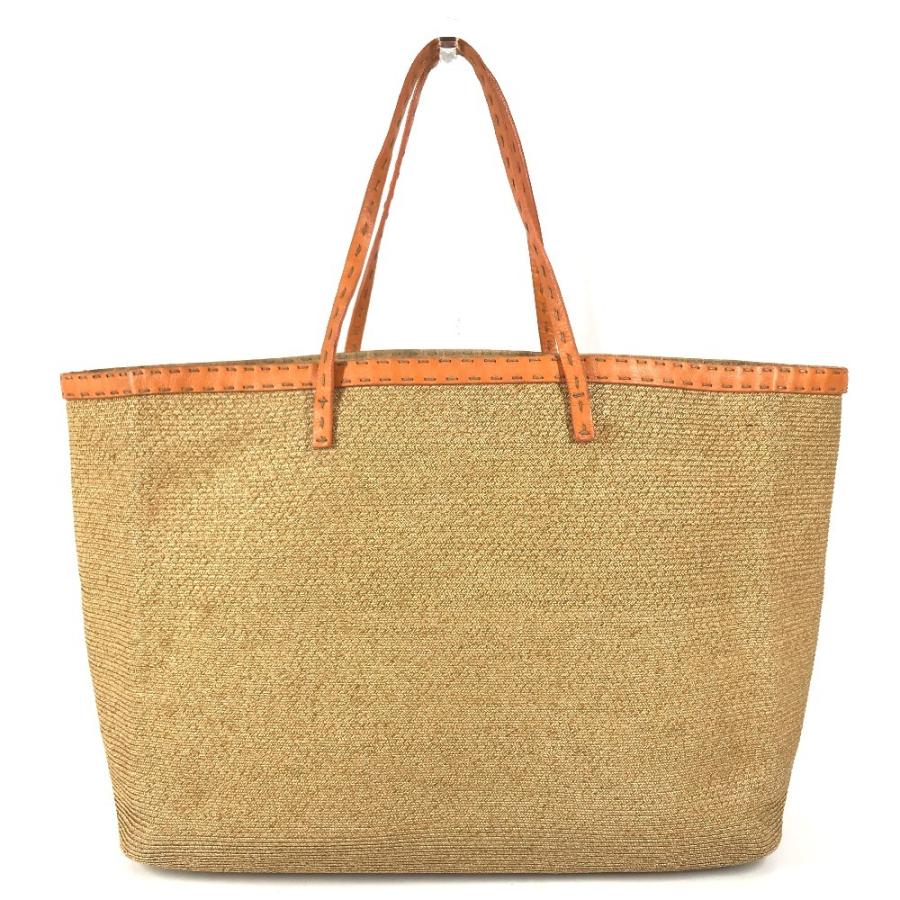 FENDI フェンディ セレリア ロゴ  鞄 トートバッグ 肩掛け ショルダーバッグ ベージュ ユニセックス【中古】 | FENDI | 01