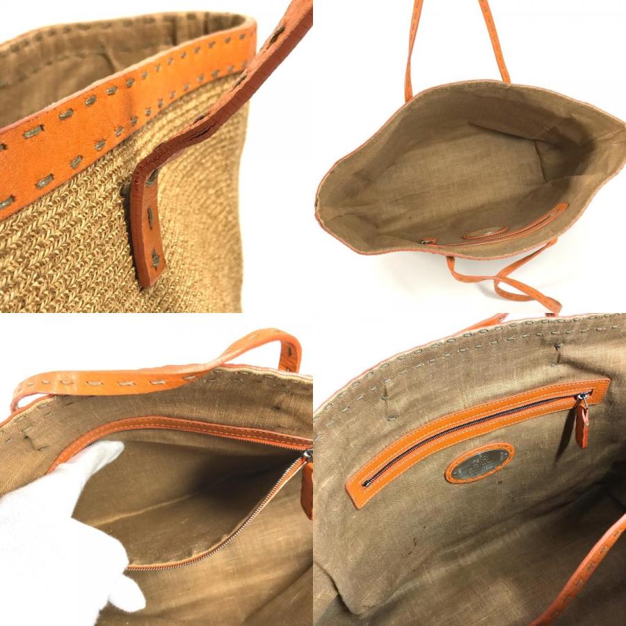 FENDI フェンディ セレリア ロゴ  鞄 トートバッグ 肩掛け ショルダーバッグ ベージュ ユニセックス【中古】 | FENDI | 08