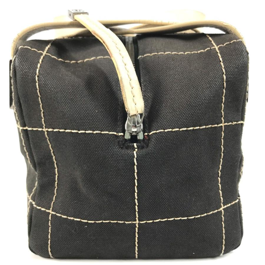 CHANEL シャネル CC ココマーク チョコバー カバン ミニボストンバッグ バイカラー ヴィンテージ ハンドバッグ ブラック 【中古】 | CHANEL | 03