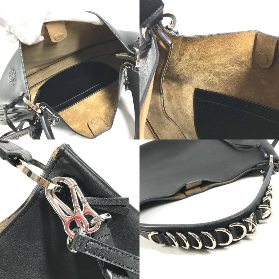 LOEWE ロエベ 326.62.P66 フォーチュン ホーボー  カバン 2WAYバッグ ハンドバッグ チェーン ショルダーバッグ ブラック【中古】 | LOEWE | 09
