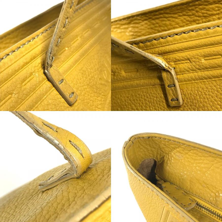 FENDI フェンディ 8BH185 セレリア ロゴ 馬 ホース柄 鞄 トートバッグ 肩掛け ショルダーバッグ イエロー ユニセックス【中古】 | FENDI | 07