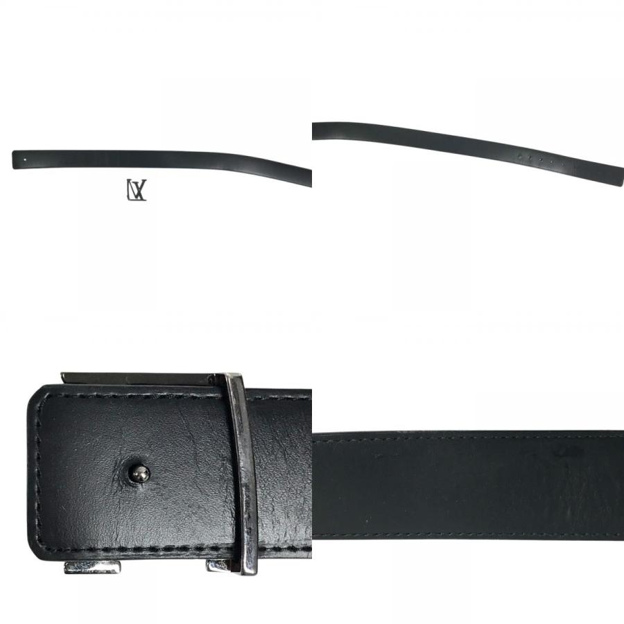 LOUIS VUITTON ルイヴィトン M9043U ベルト LV イニシャル リバーシブル アクセサリー モノグラムエクリプス ブラック メンズ【中古】 | LOUIS VUITTON | 07