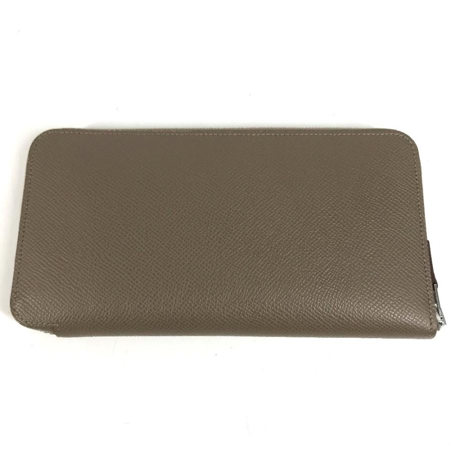 HERMES エルメス アザップロング シルクイン ラウンドファスナー ロングウォレット 長財布 エトゥープ グレー ユニセックス【中古】 | HERMES | 03