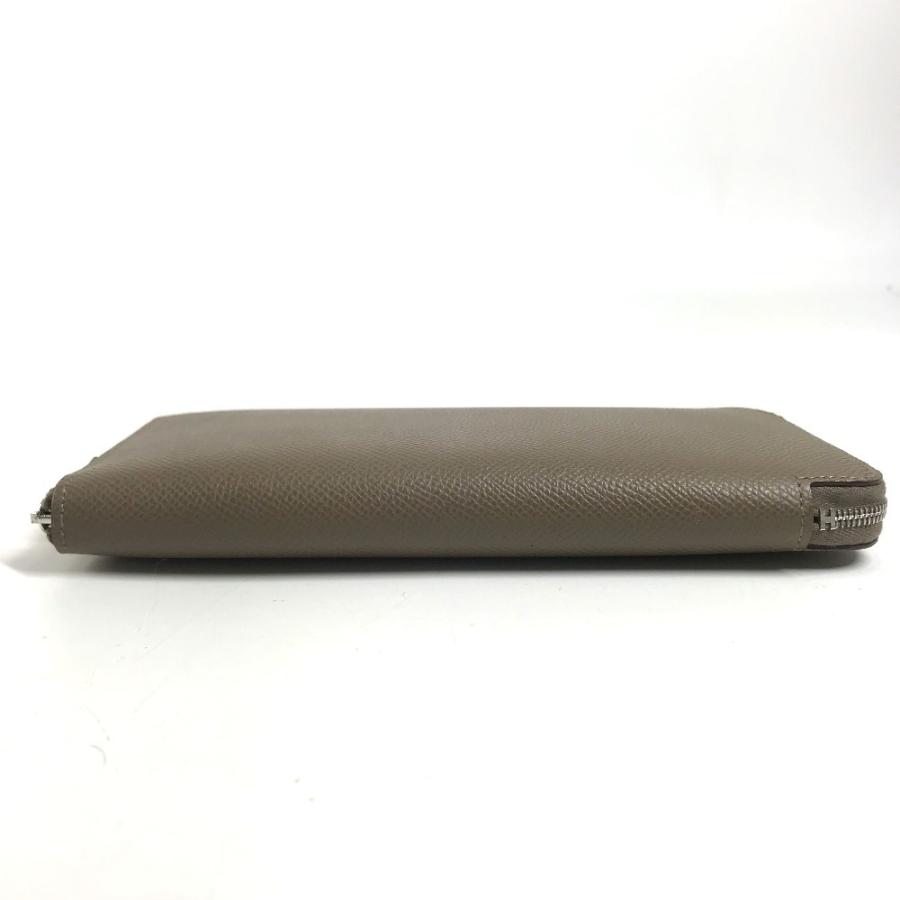 HERMES エルメス アザップロング シルクイン ラウンドファスナー ロングウォレット 長財布 エトゥープ グレー ユニセックス【中古】 | HERMES | 06