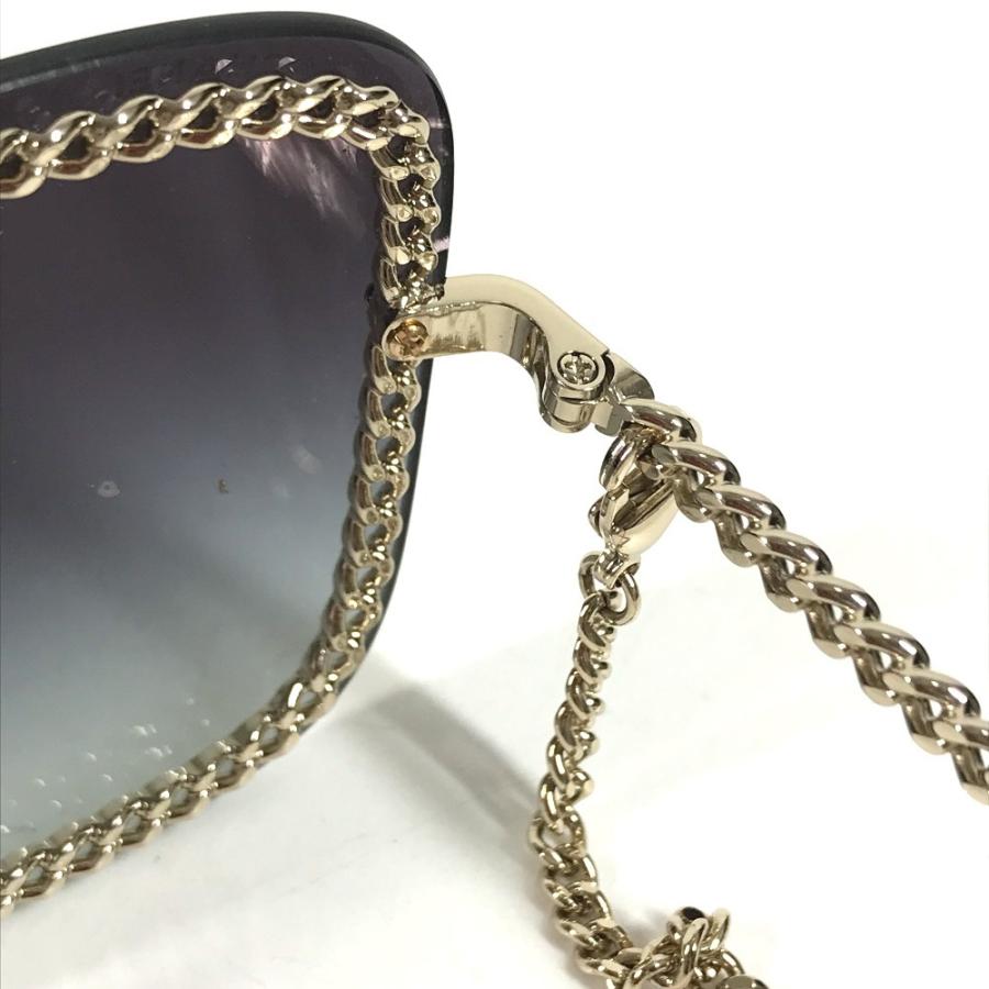 CHANEL シャネル 4244 CC ココマーク ロゴ チェーンストラップ付き 眼鏡 メガネ アイウェア サングラス ブラック ユニセックス【中古】 | CHANEL | 02