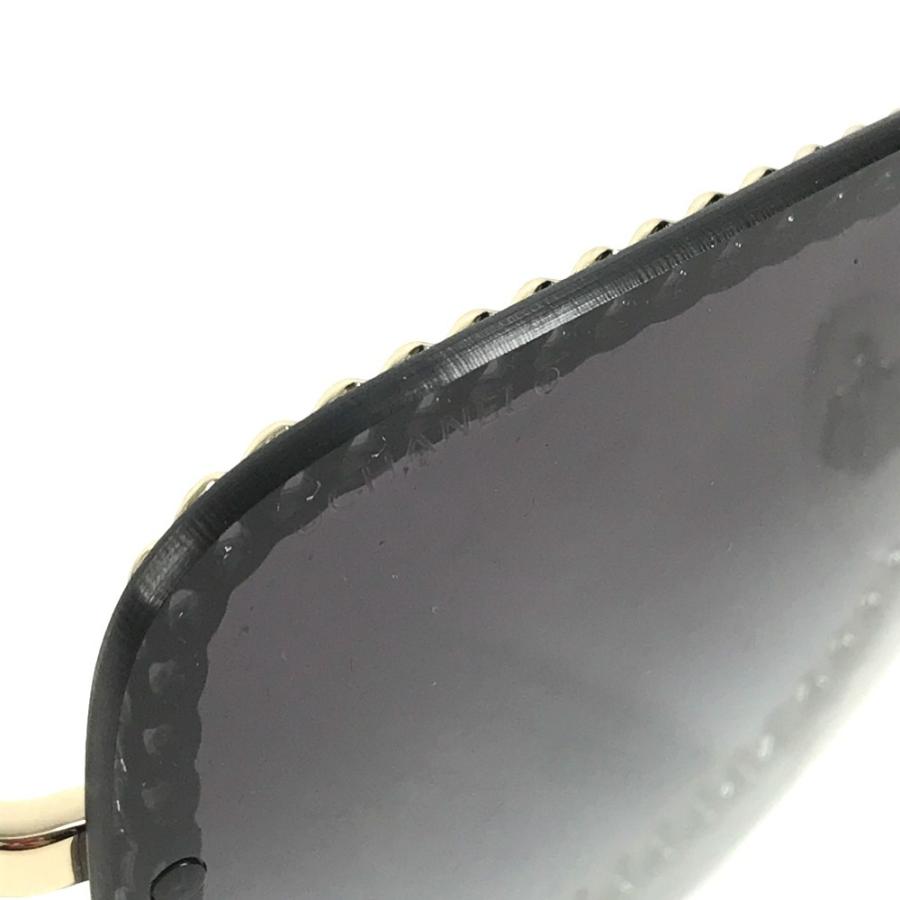 CHANEL シャネル 4244 CC ココマーク ロゴ チェーンストラップ付き 眼鏡 メガネ アイウェア サングラス ブラック ユニセックス【中古】 | CHANEL | 04