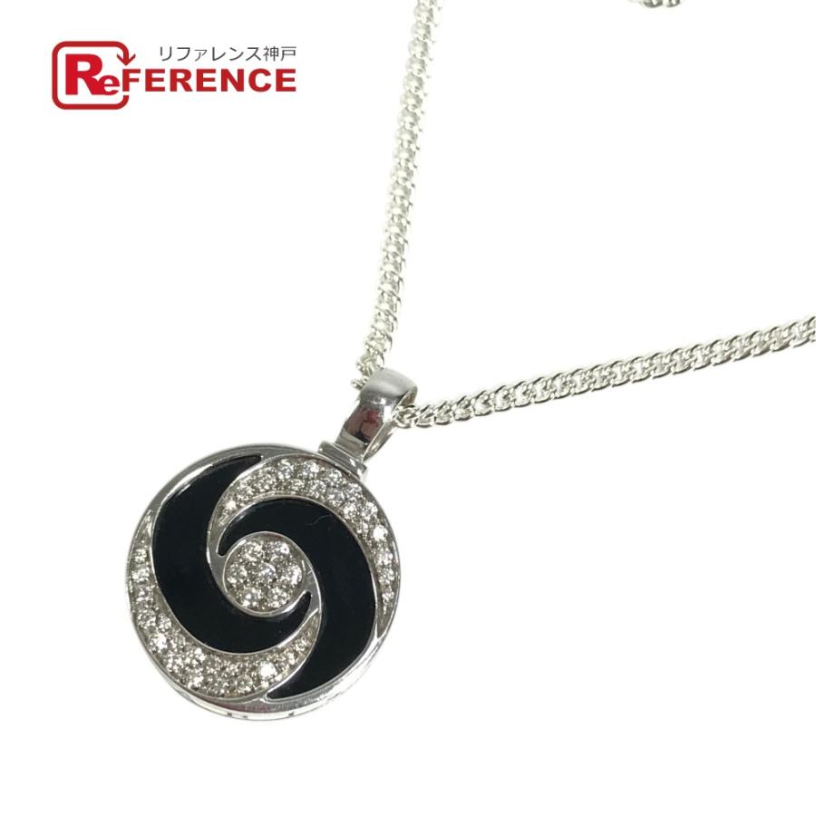 BVLGARI ブルガリ アレグラオプティカル ネックレス K18 金 18K オニキス ダイヤ ダイヤモンド ネックレス シルバー ユニセックス【中古】 | BVLGARI