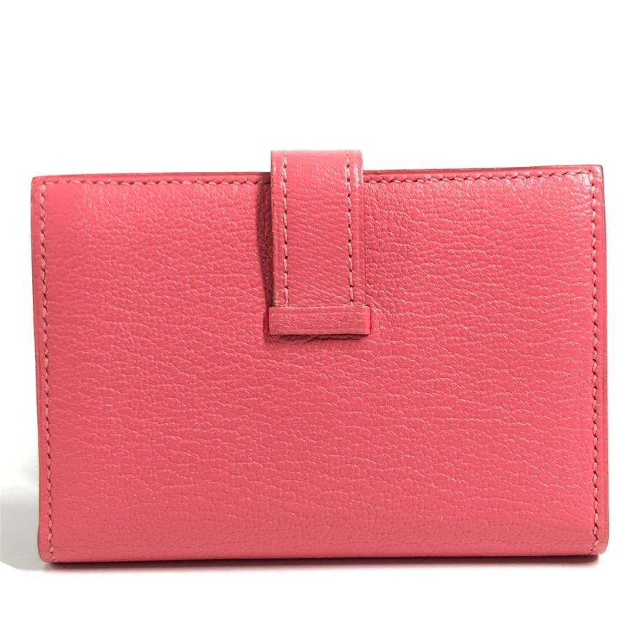 美品 HERMES エルメス ベアン コンパクト コンパクトウォレット  財布 カードケース コインケース ローズアザレ ピンク【中古】 | HERMES | 02