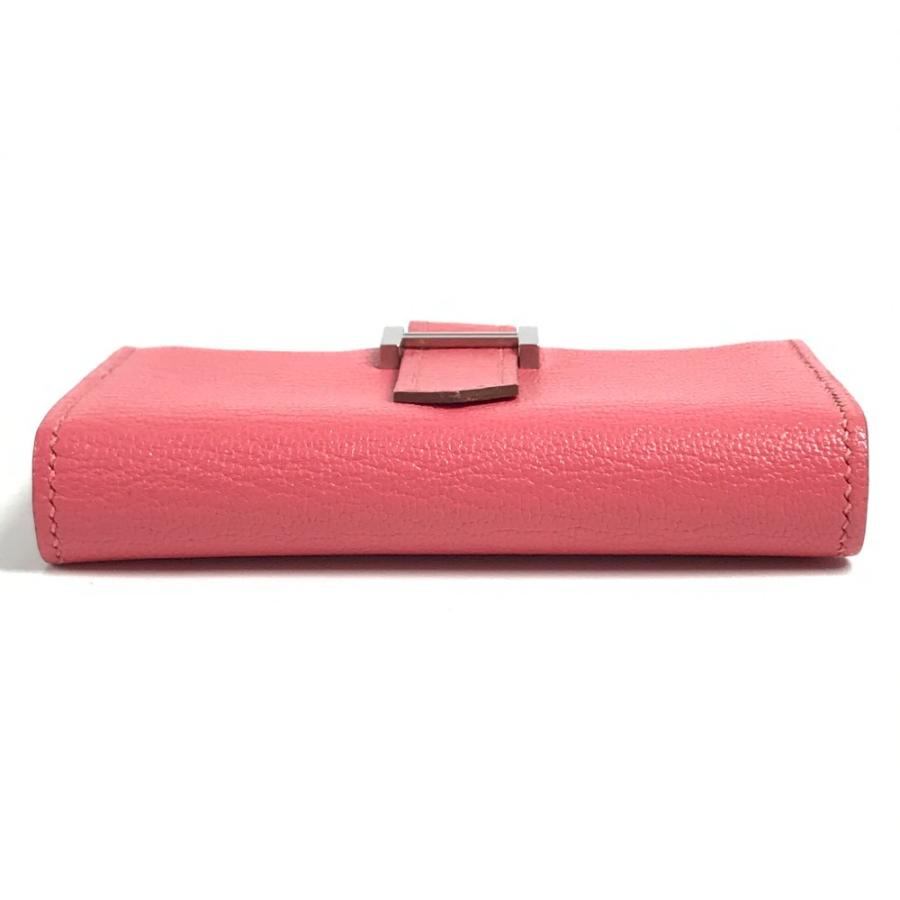 美品 HERMES エルメス ベアン コンパクト コンパクトウォレット  財布 カードケース コインケース ローズアザレ ピンク【中古】 | HERMES | 03