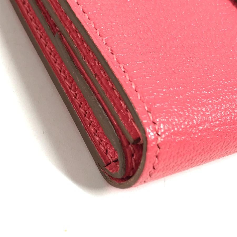 美品 HERMES エルメス ベアン コンパクト コンパクトウォレット  財布 カードケース コインケース ローズアザレ ピンク【中古】 | HERMES | 06