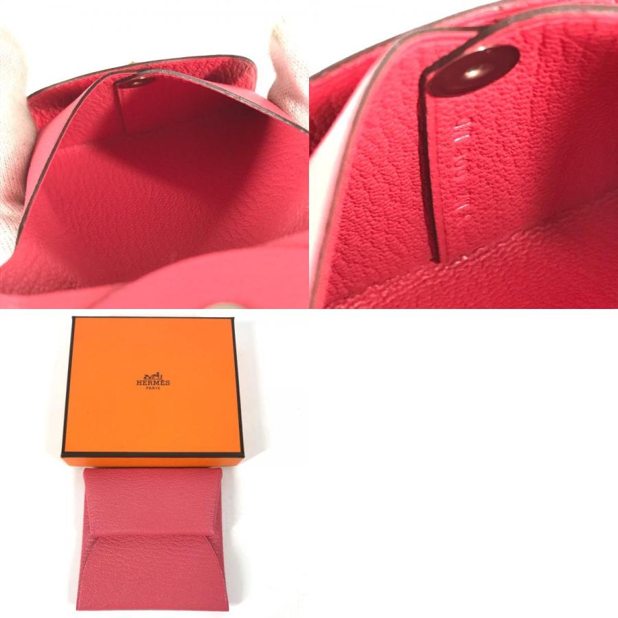 未使用 HERMES エルメス バスティア 財布 小銭入れ コインケース ローズアザレ ピンク レディース【中古】 | HERMES | 09