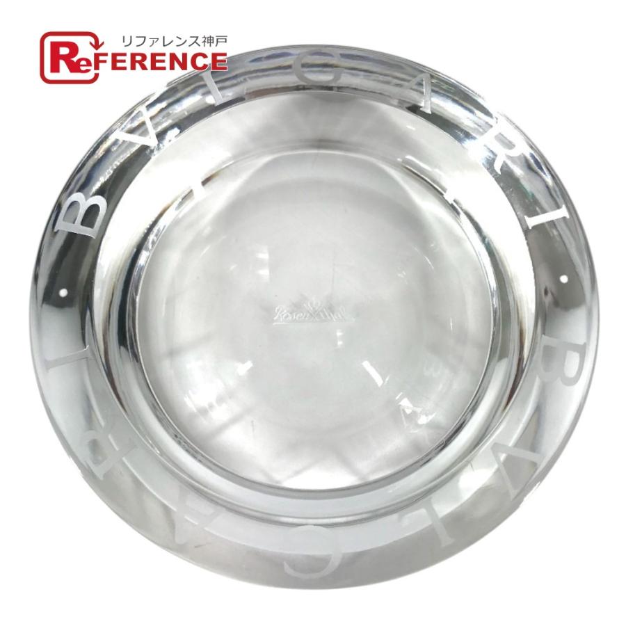 BVLGARI ブルガリ ロゴ アッシュトレイ インテリア ローゼンタール Rosenthal 灰皿 クリア ユニセックス【中古】 | BVLGARI