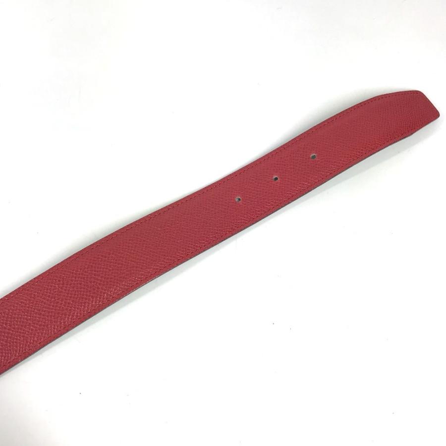 HERMES エルメス バイカラー ベルトのみ ボトムス用ベルト ファッション小物 ベルト レッド レディース【中古】 | HERMES | 04