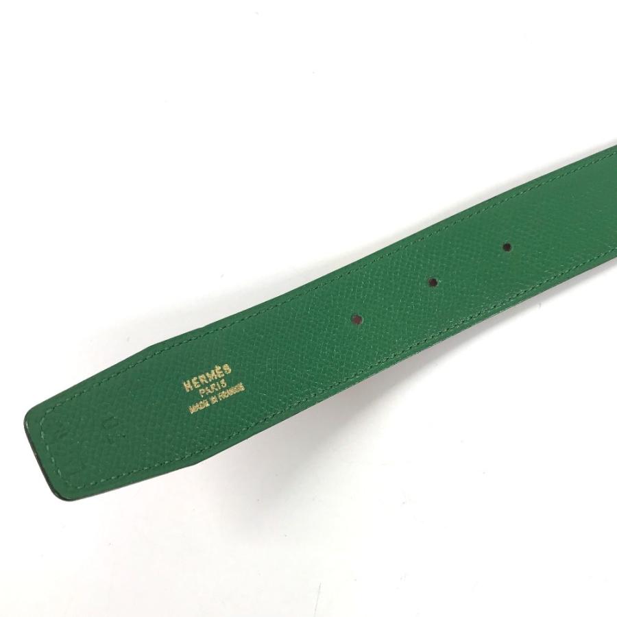 HERMES エルメス バイカラー ベルトのみ ボトムス用ベルト ファッション小物 ベルト レッド レディース【中古】 | HERMES | 06