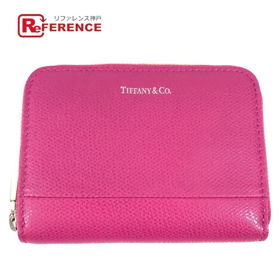 TIFFANY&Co. ティファニー ロゴ ラウンドファスナー 小銭入れ 財布 コインケース ピンク ユニセックス【中古】 | TIFFANY&Co.