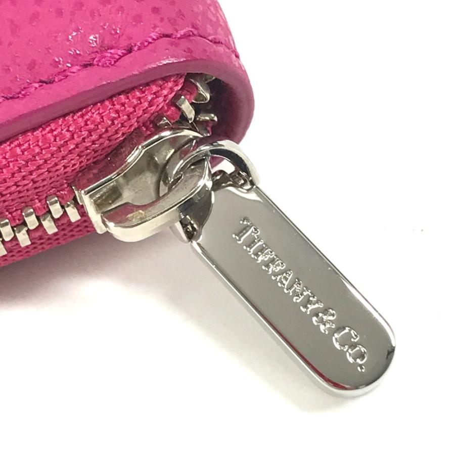 TIFFANY&Co. ティファニー ロゴ ラウンドファスナー 小銭入れ 財布 コインケース ピンク ユニセックス【中古】 | TIFFANY&Co. | 07