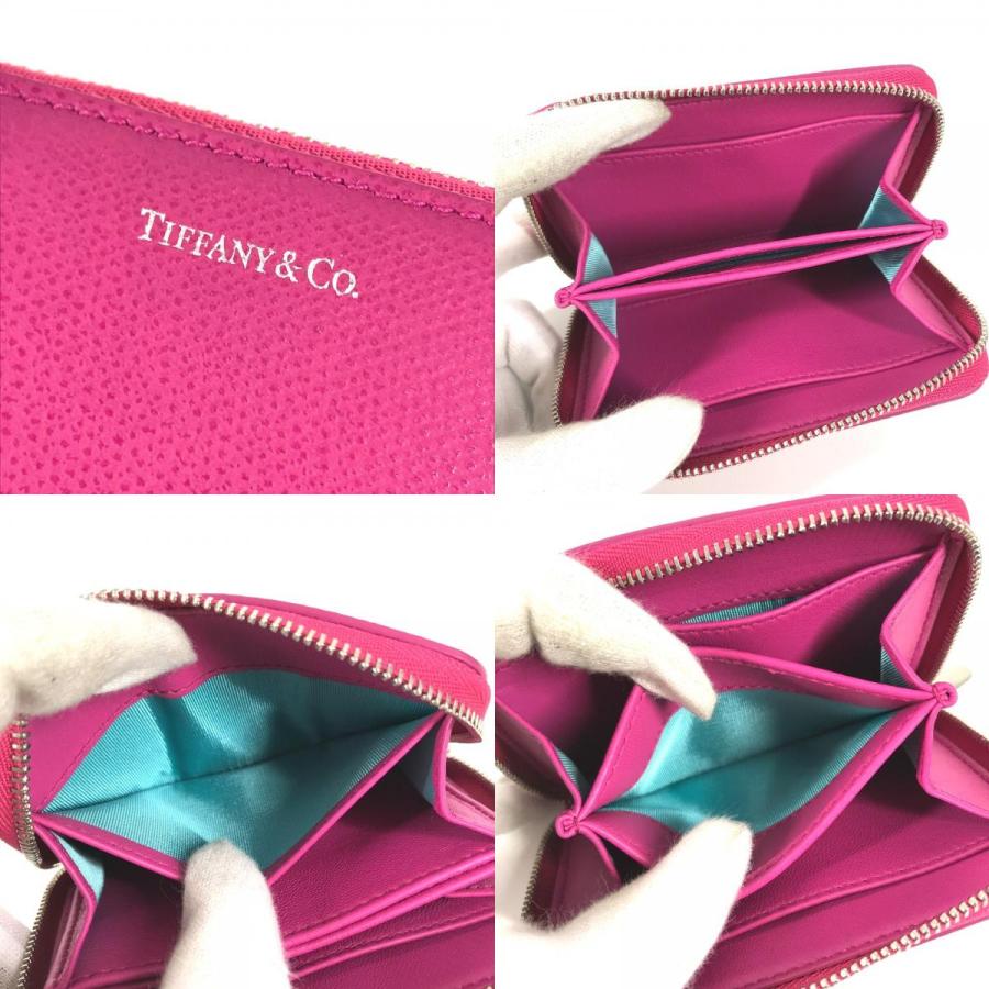 TIFFANY&Co. ティファニー ロゴ ラウンドファスナー 小銭入れ 財布 コインケース ピンク ユニセックス【中古】 | TIFFANY&Co. | 08