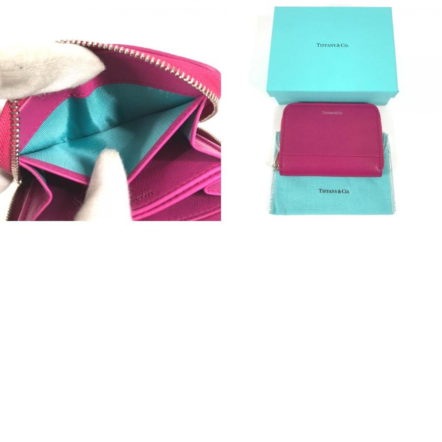 TIFFANY&Co. ティファニー ロゴ ラウンドファスナー 小銭入れ 財布 コインケース ピンク ユニセックス【中古】 | TIFFANY&Co. | 09