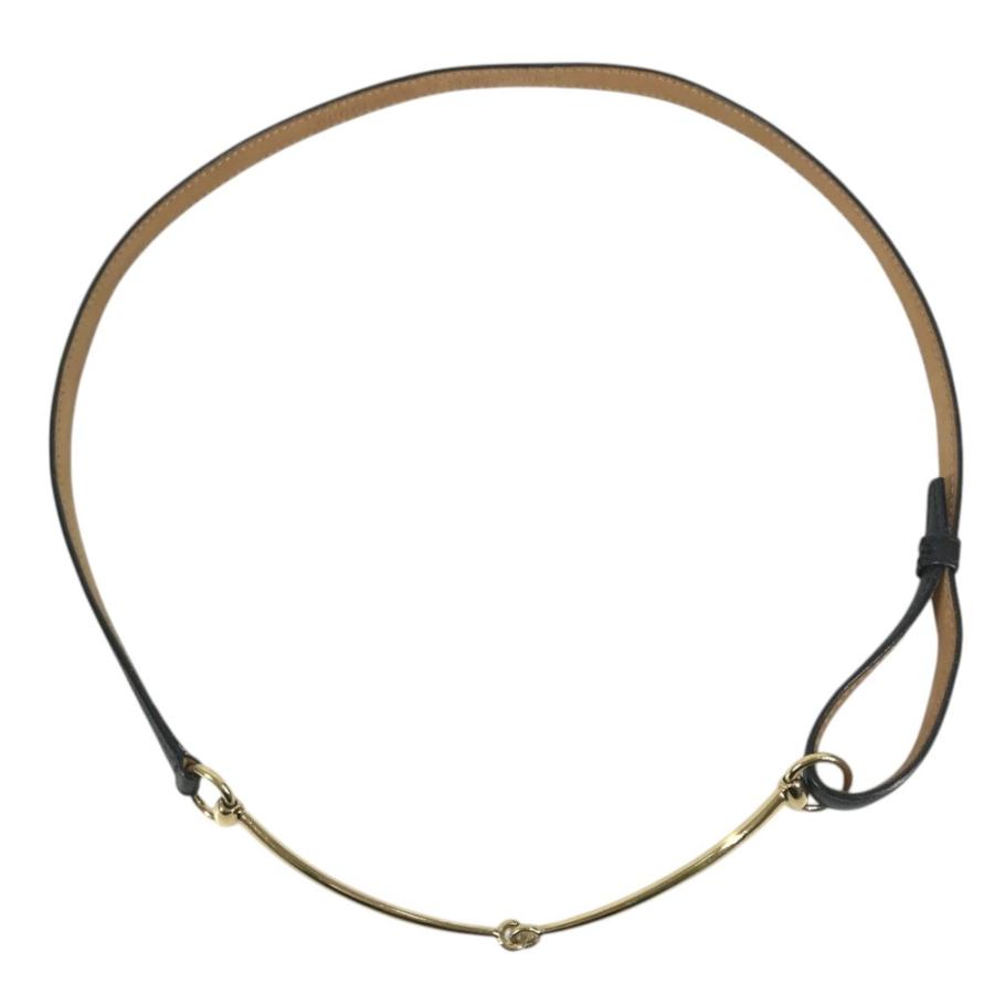 GUCCI グッチ 037-2194 ロゴ ホースビット 細ベルト ボトムス用 ベルト ブラック レディース【中古】 | GUCCI | 03
