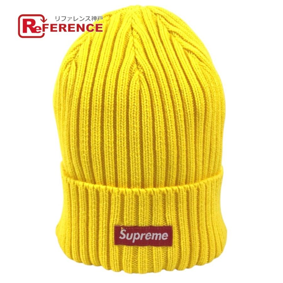 美品 Supreme シュプリーム ボックスロゴ ビーニー 帽子 ニット帽 ニットキャップ ニット帽 イエロー ユニセックス【中古】 | Supreme
