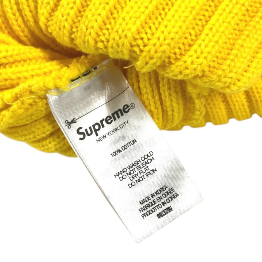美品 Supreme シュプリーム ボックスロゴ ビーニー 帽子 ニット帽 ニットキャップ ニット帽 イエロー ユニセックス【中古】 | Supreme | 08