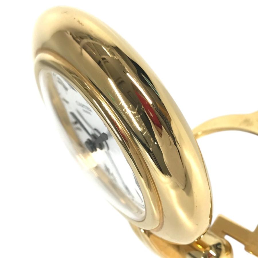 CARTIER カルティエ コリゼ デスククロック インテリア ロゴ ウォッチ トラベルクロック 置時計 ゴールド ユニセックス【中古】 | Cartier | 03