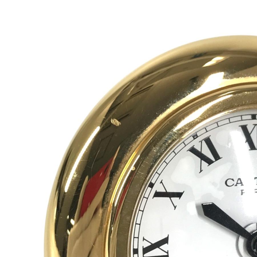 CARTIER カルティエ コリゼ デスククロック インテリア ロゴ ウォッチ トラベルクロック 置時計 ゴールド ユニセックス【中古】 | Cartier | 05