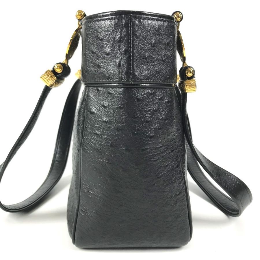 VERSACE ヴェルサーチ ロゴ サンバースト カバン トートバッグ 肩掛け ヴィンテージ ショルダーバッグ ブラック ユニセックス【中古】 |  | 02